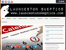 Tablet Screenshot of launcestonskeptics.com